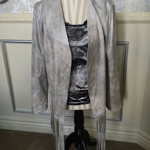 STUNNING SILVER fringe jacket this year from Saks